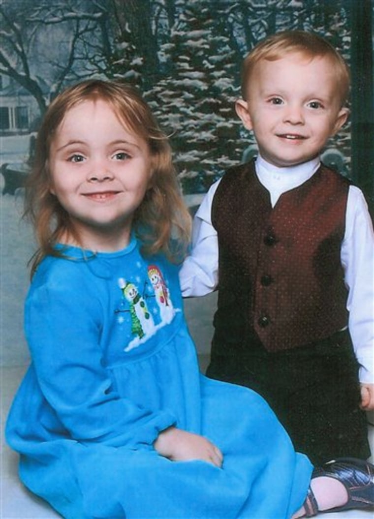 In this undated photo provided by Richard DeBlase, Natalie, left, and Chase DeBlase are shown. Uncovering how the two missing Alabama children died has police picking through wildly different tales from two suspects _ the father and stepmother _ as allegations of poison, rage and abuse swirl. (AP Photo) NO SALES